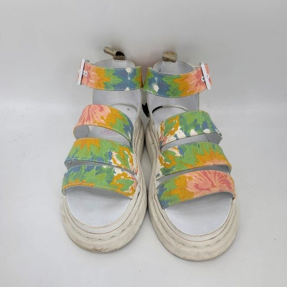 Dr. Martens Women's Clarissa Vegan Tie Dye Sandals Ankle Strap US Size 7 UK Sz 5 - Picture 2 of 9